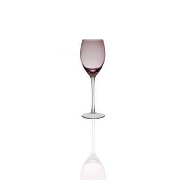 Cryspo Trio Σετ 6 Τεμαχίων Ποτήρι Κρασιού Κολωνάτο 270ml από Φυσητό Γυαλί 'IRID PURPLE' 5201254